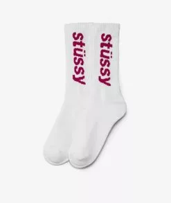 Stüssy Helvetica Jacquard Crew Socks
