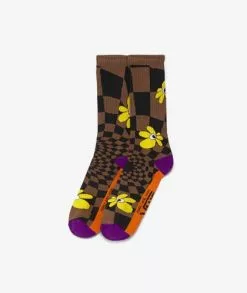 Vans P.A.M Spiral Checker Crew Socks